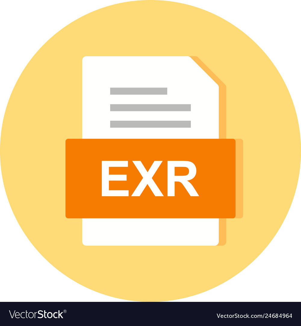 Exr file document icon