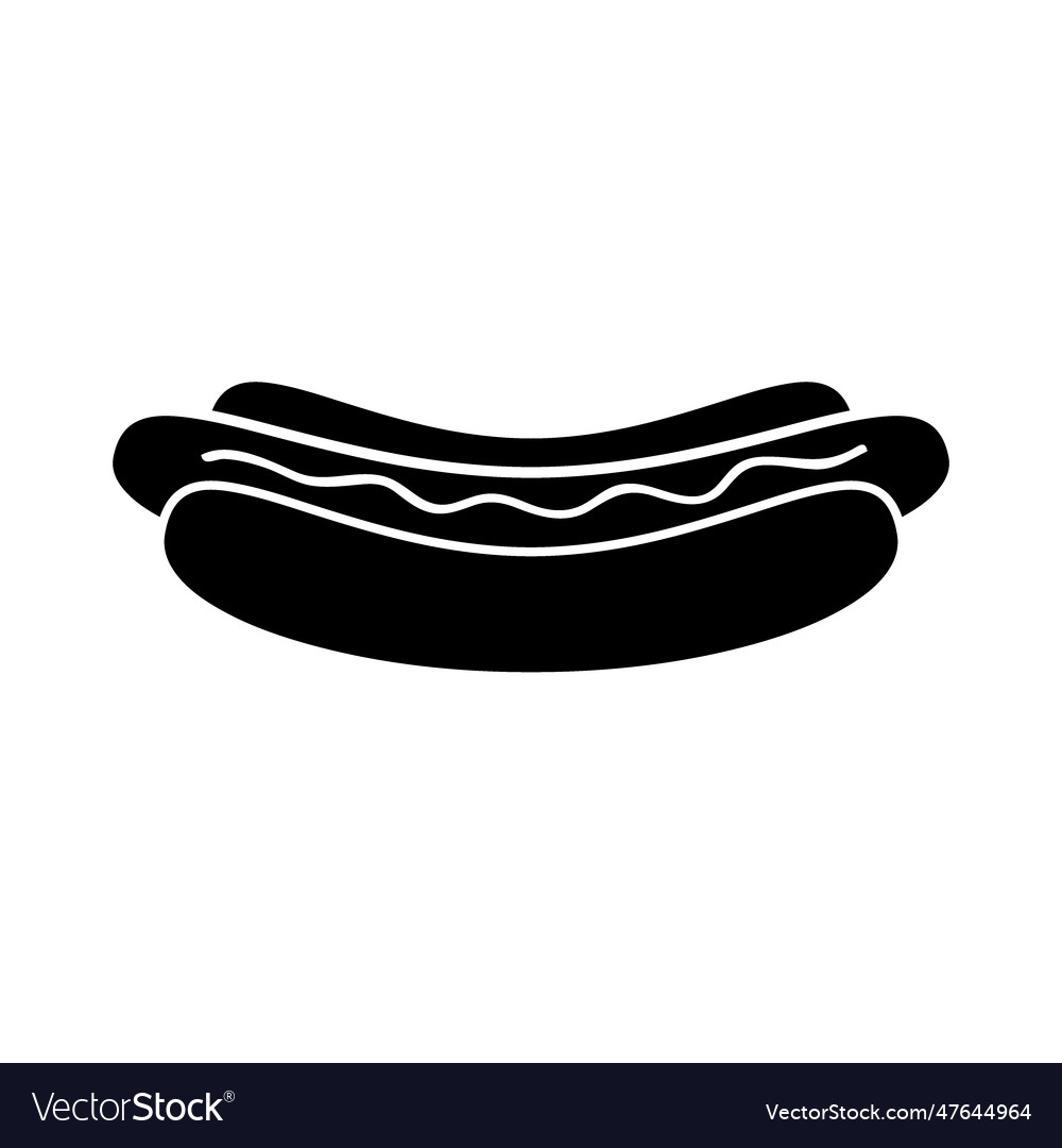 Hot dog icon on white