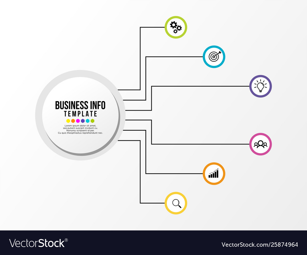 Infographic design template with options steps vector image Infographic design template with options steps