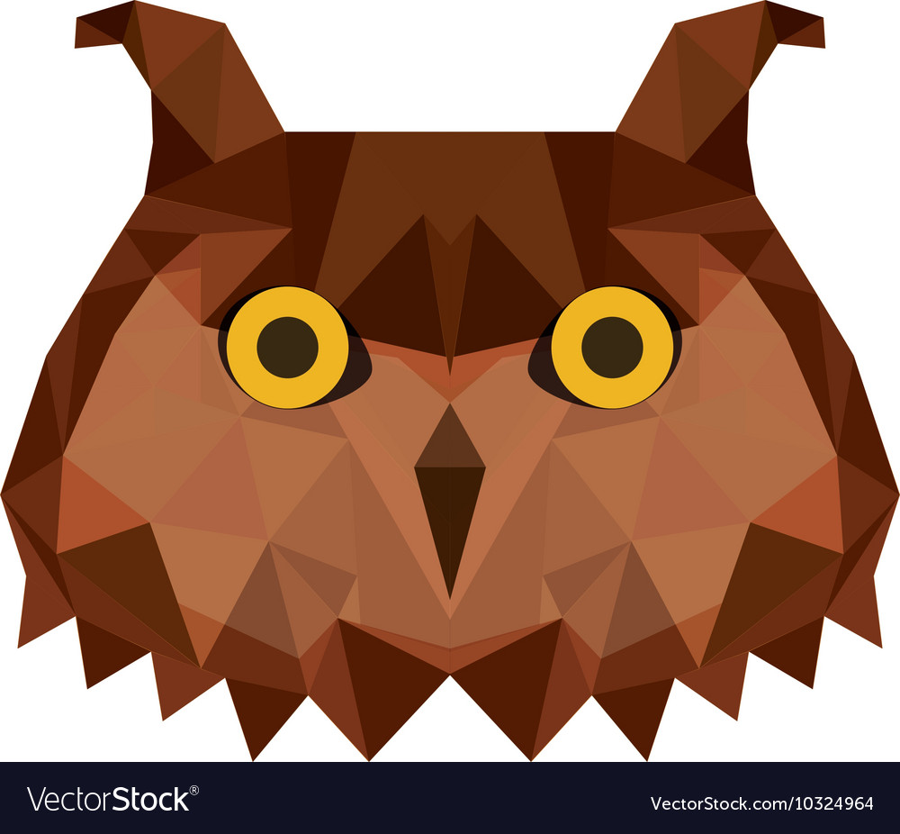 Low bird poly isolated icon