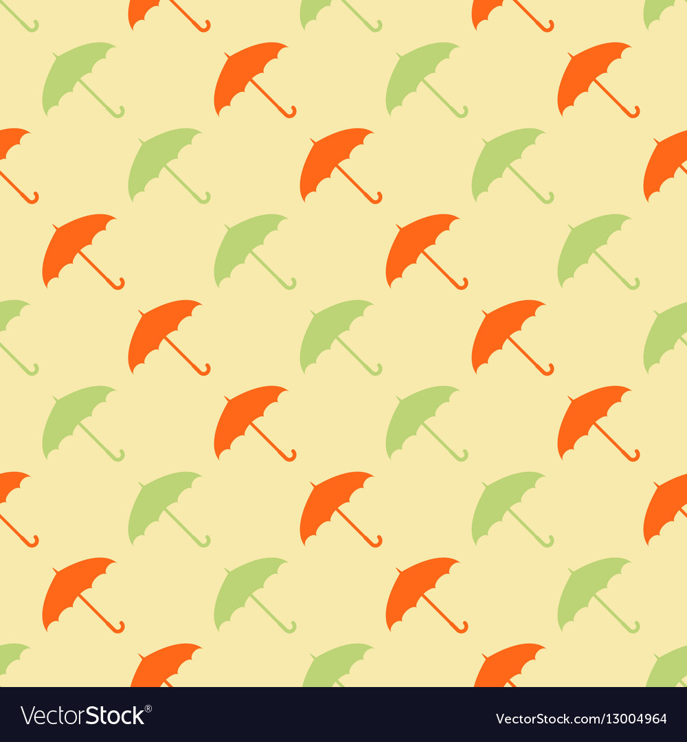 Seamless pattern with umbrellas