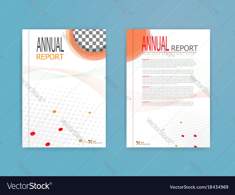 Cover annual report brochure flyer template