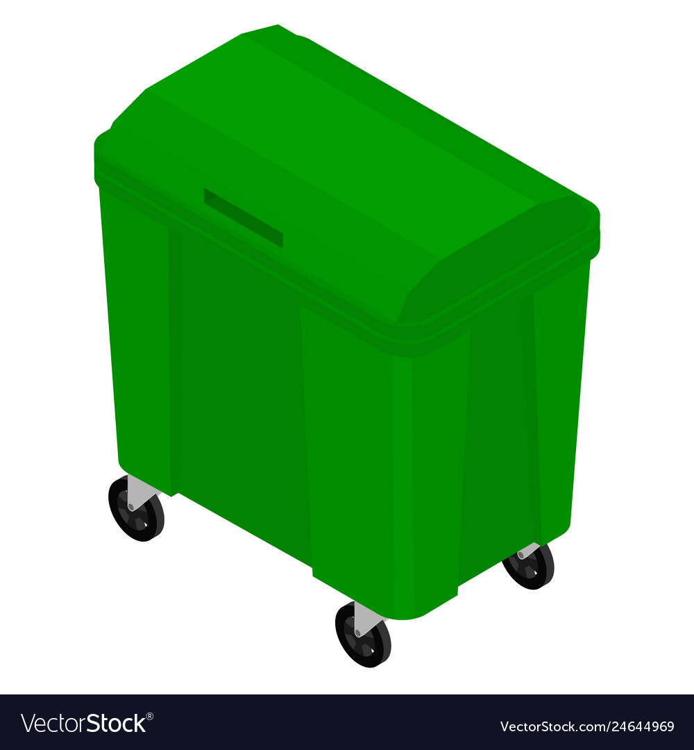 Garbage trash container vector image Garbage trash container