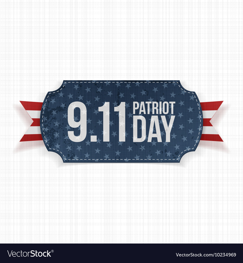 Patriot Tag 11 September realistisches Label
