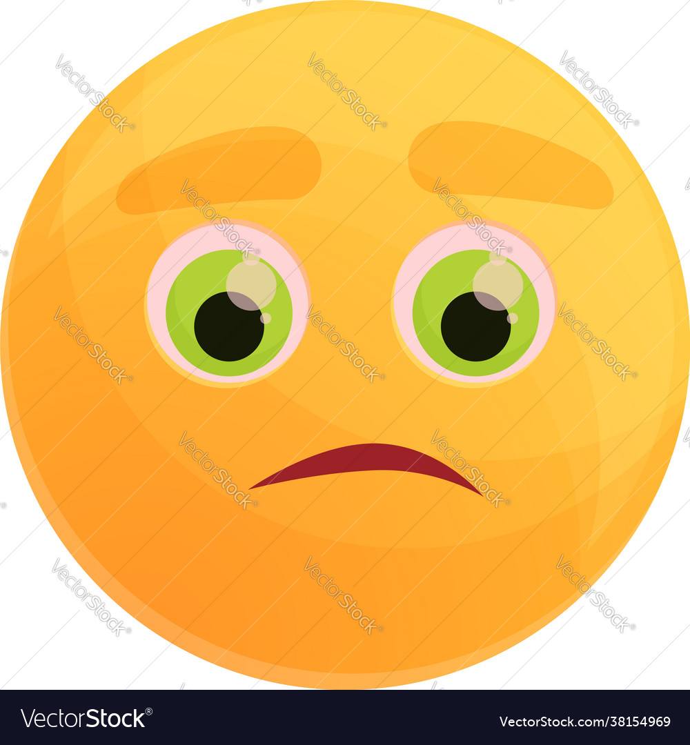 Premium Vector  Cute funny think emoji smile face with question