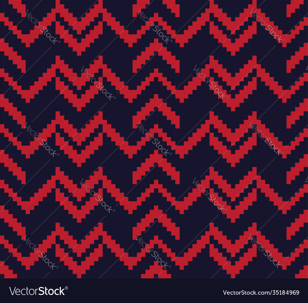 Red chevron seamless pattern background vector image Red chevron seamless pattern background