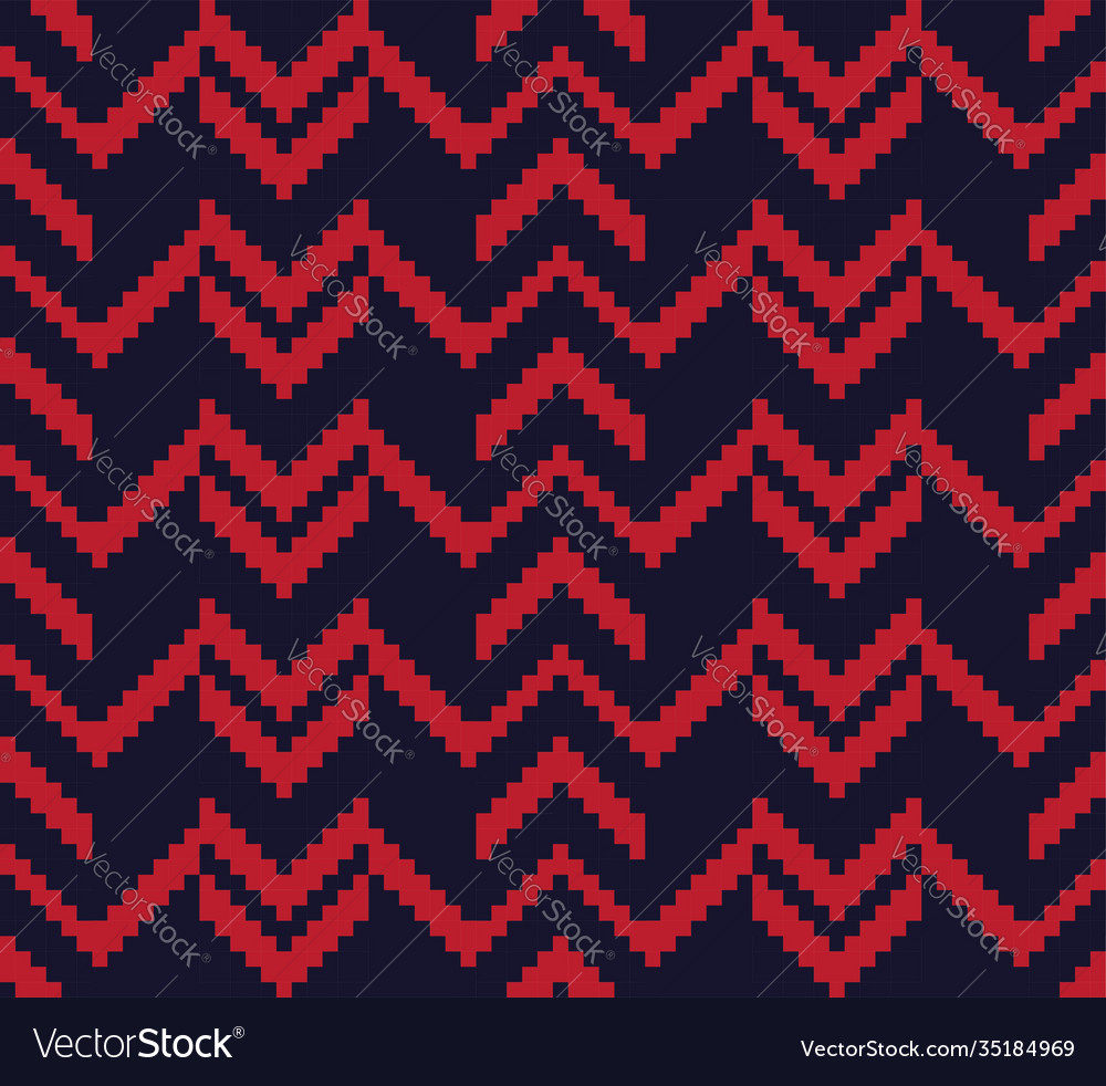 Red chevron seamless pattern background