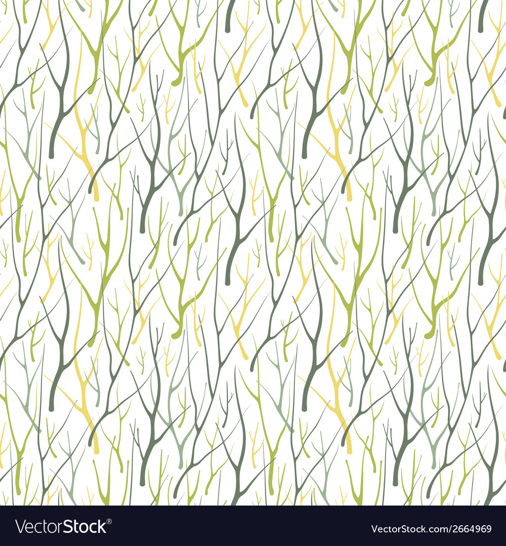 Seamless pattern with hand drawn silhouette