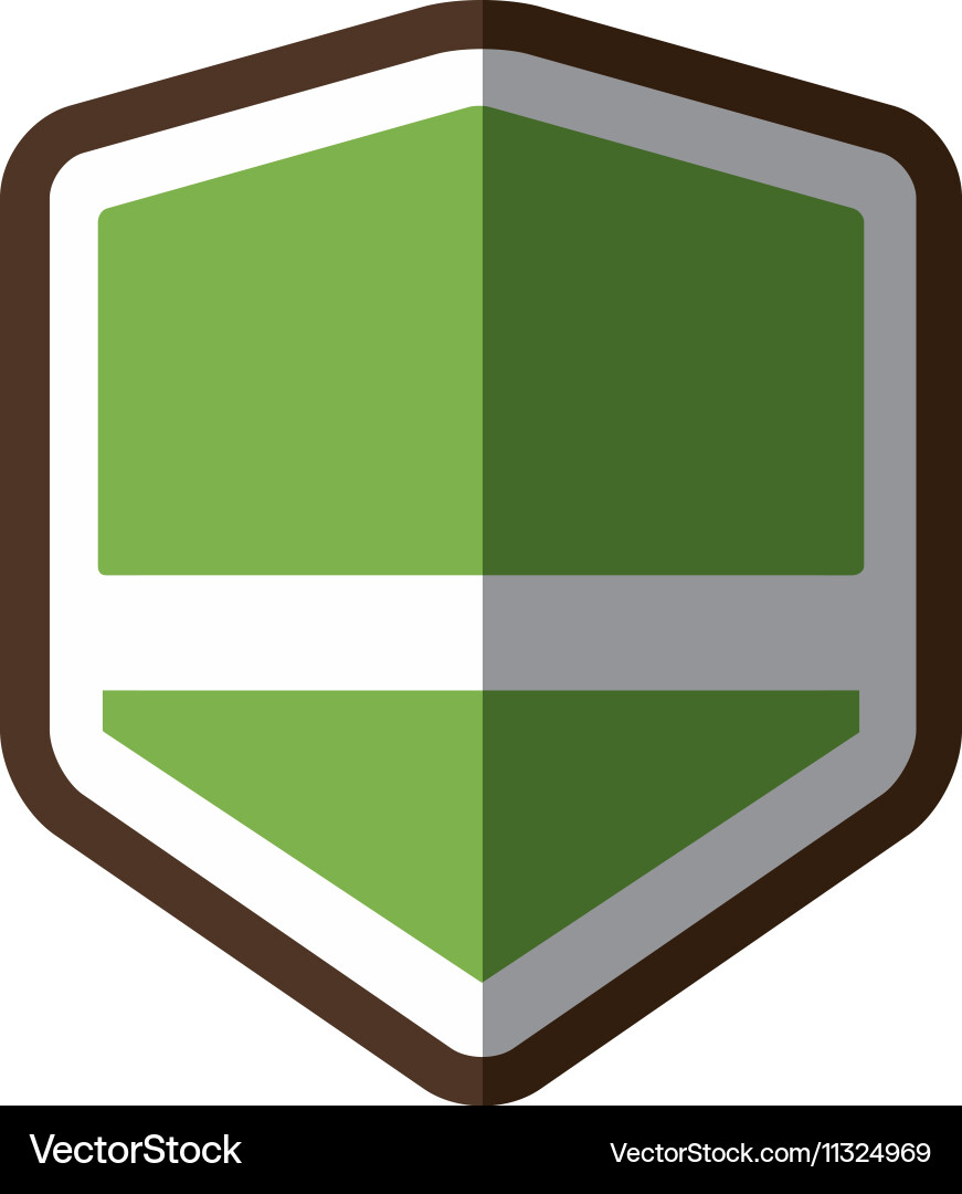 Shield security isolated icon Royalty Free Vector Image