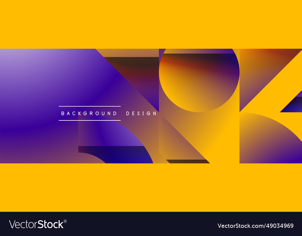 Simple geometric forms - dynamic vector image Simple geometric forms - dynamic