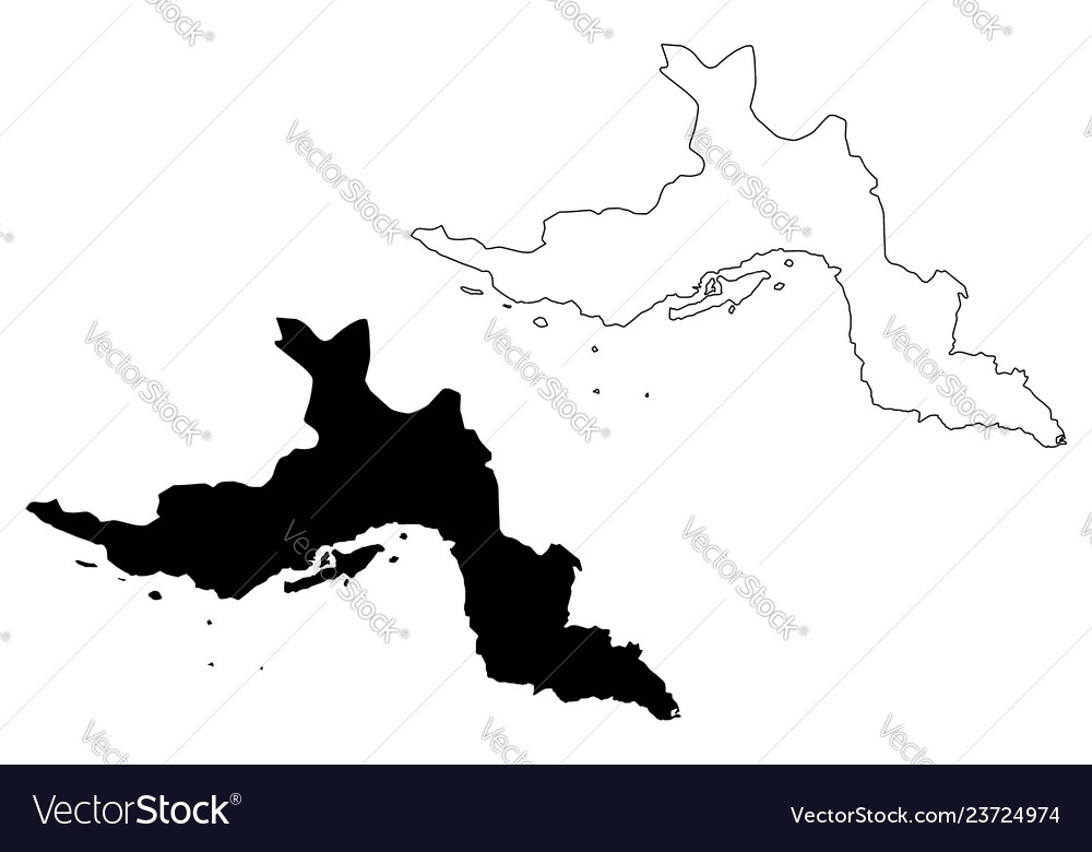 Hormozgan province map Royalty Free Vector Image