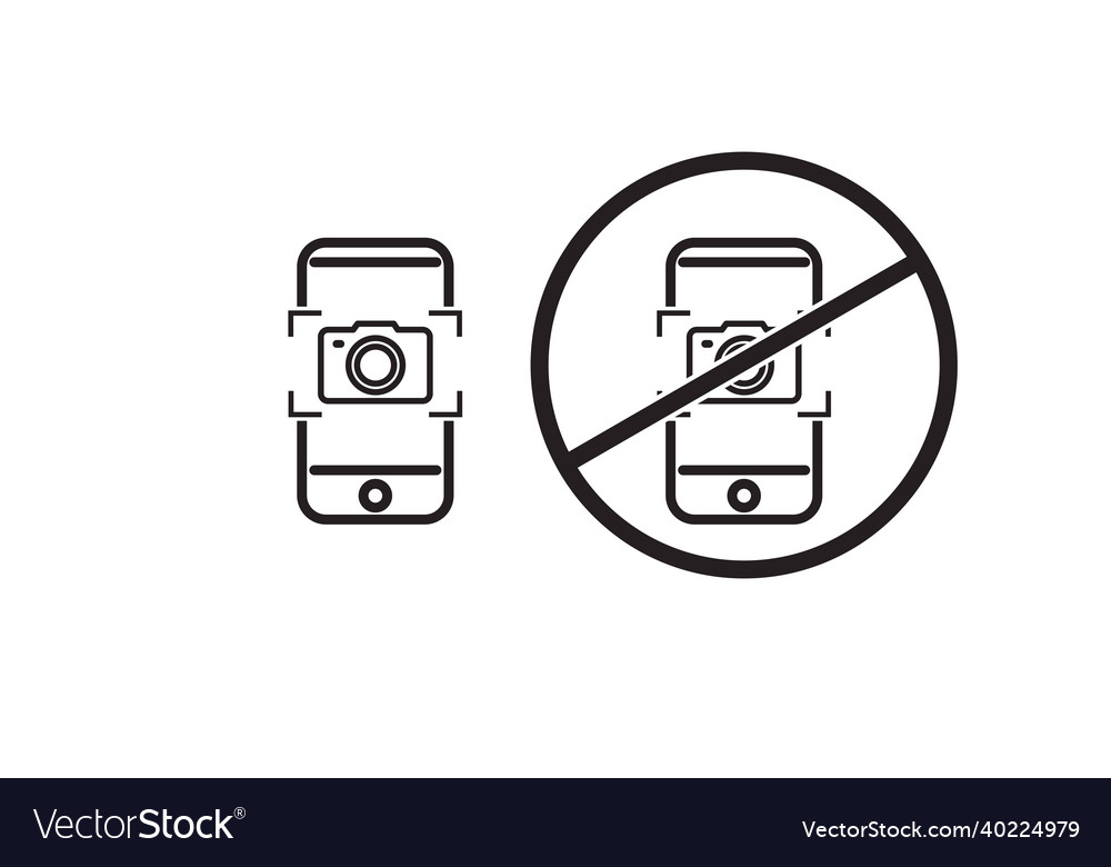 Camera phone icon set