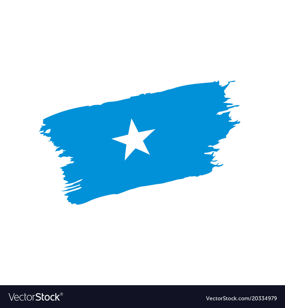 Somalia flag Royalty Free Vector Image - VectorStock