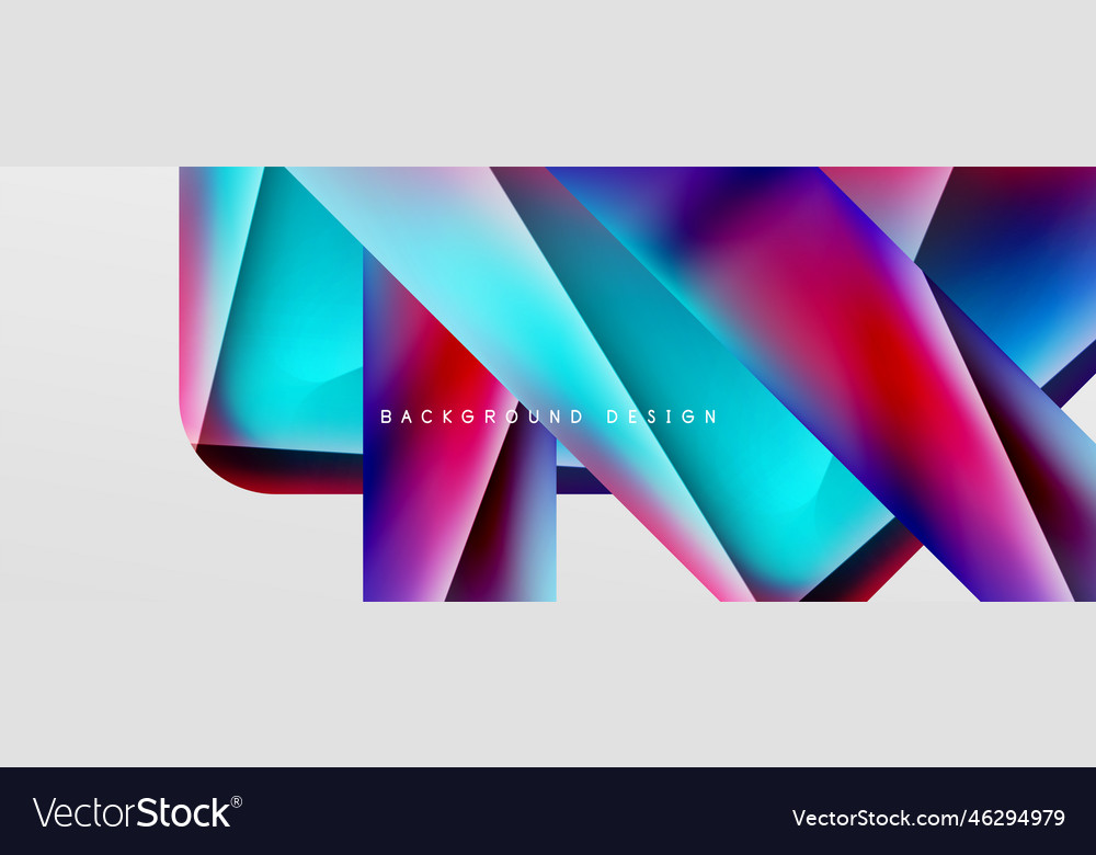 Triangle fluid color gradient abstract background vector image Triangle fluid color gradient abstract background