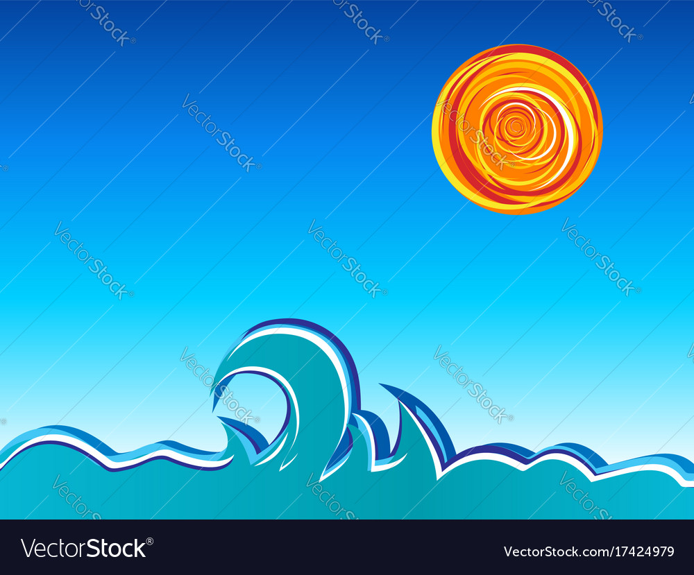 Waves and sun