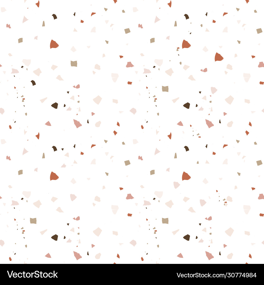 Abstract terrazzo seamless pattern Royalty Free Vector Image