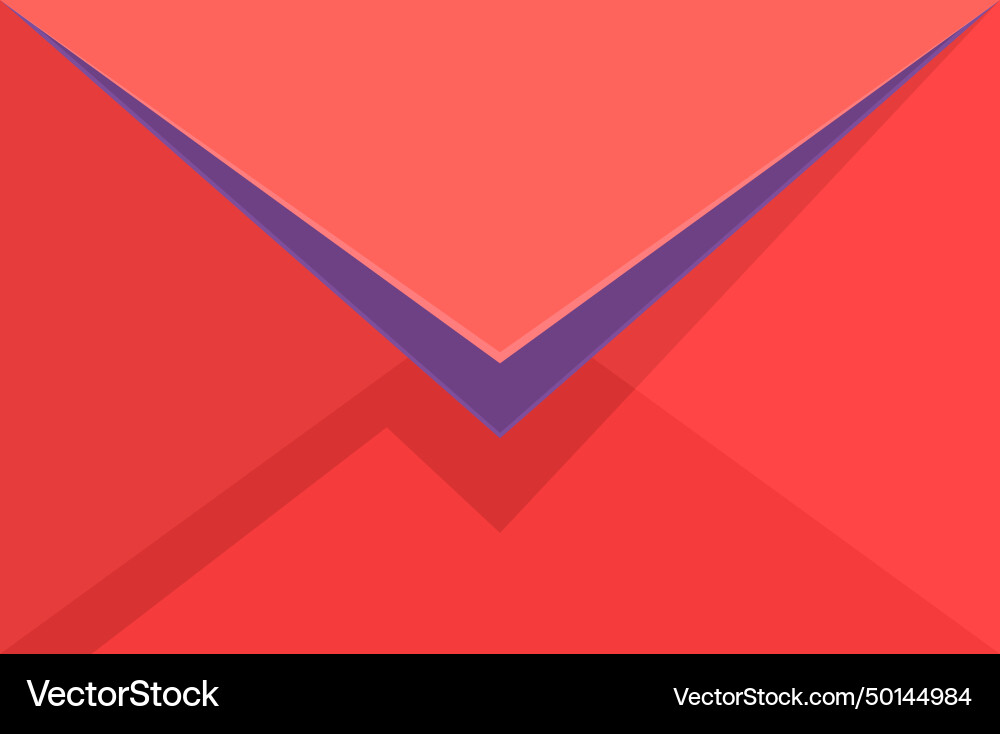 Flat icon symbol red email messages from people Vector Image