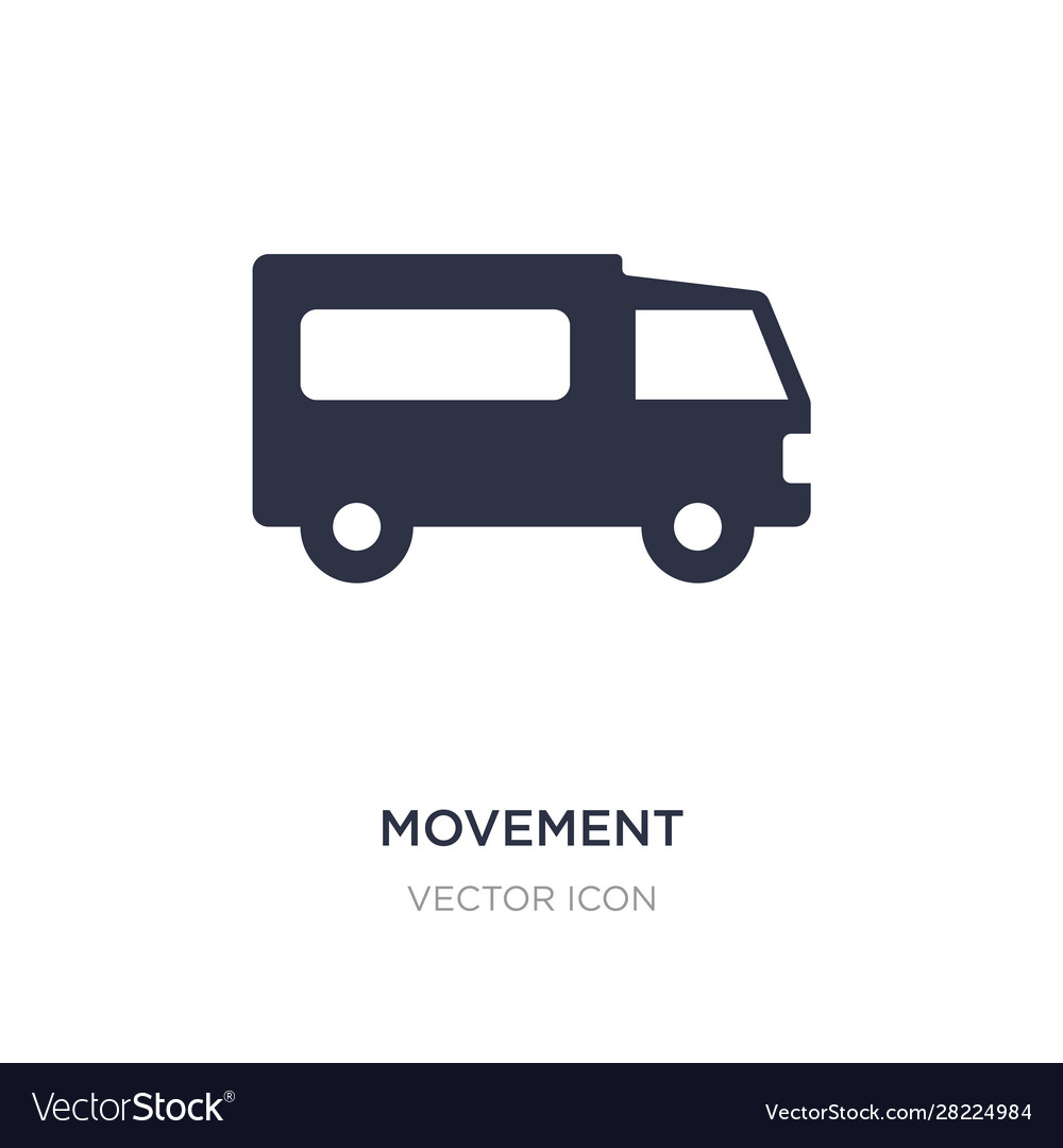 Movement icon on white background simple element vector image Movement icon on white background simple element