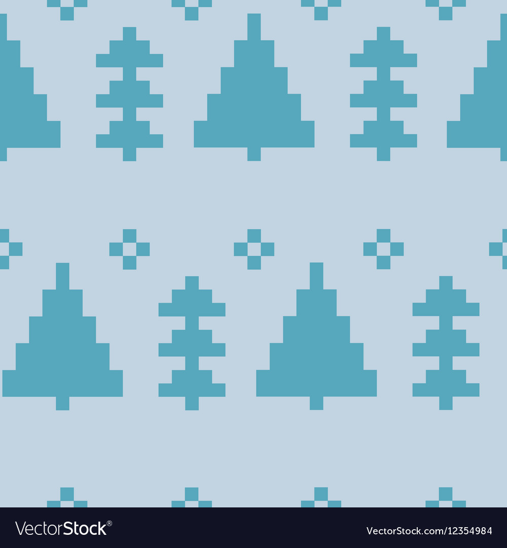 Seamless pattern with new year 8 bit