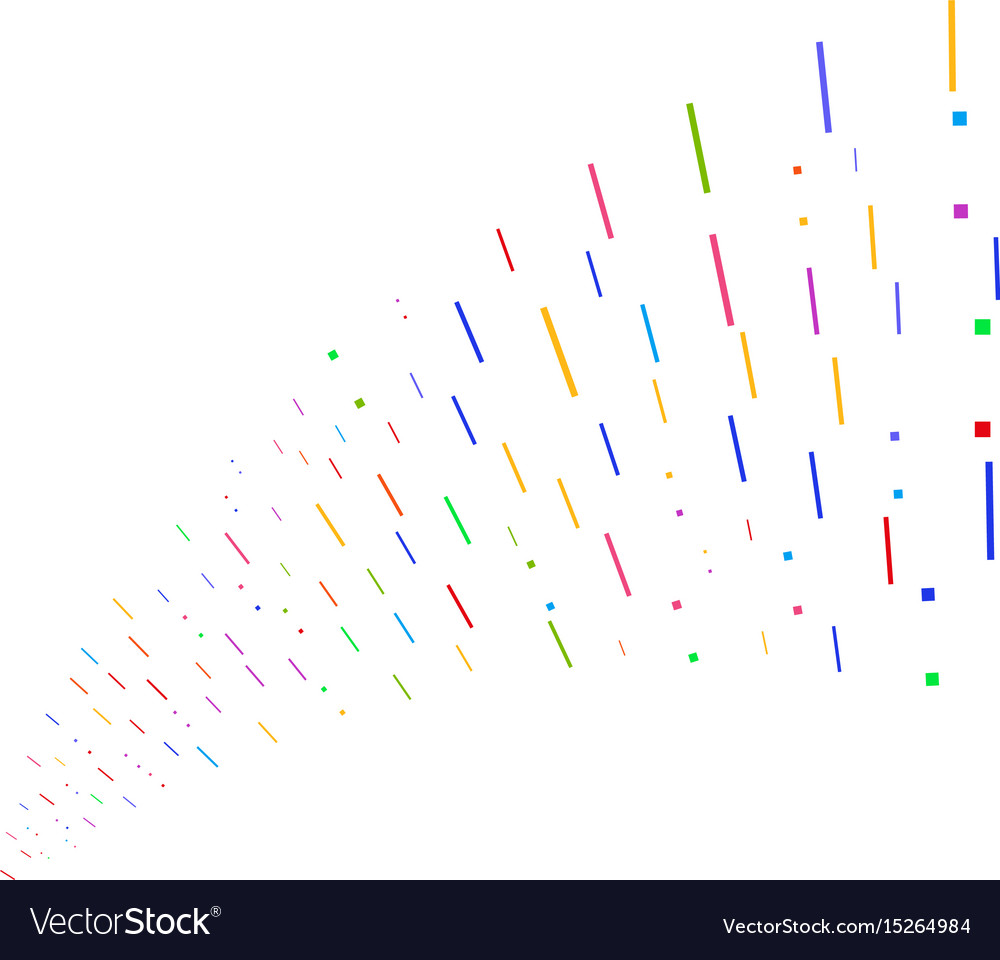 Source stream of lines and dots