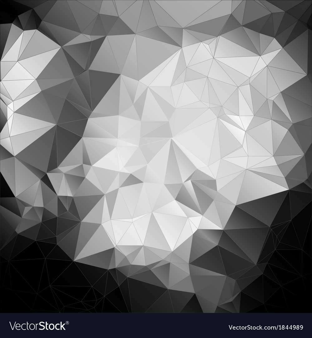 Polygonal Negative Background Abstract White Line On Black Color