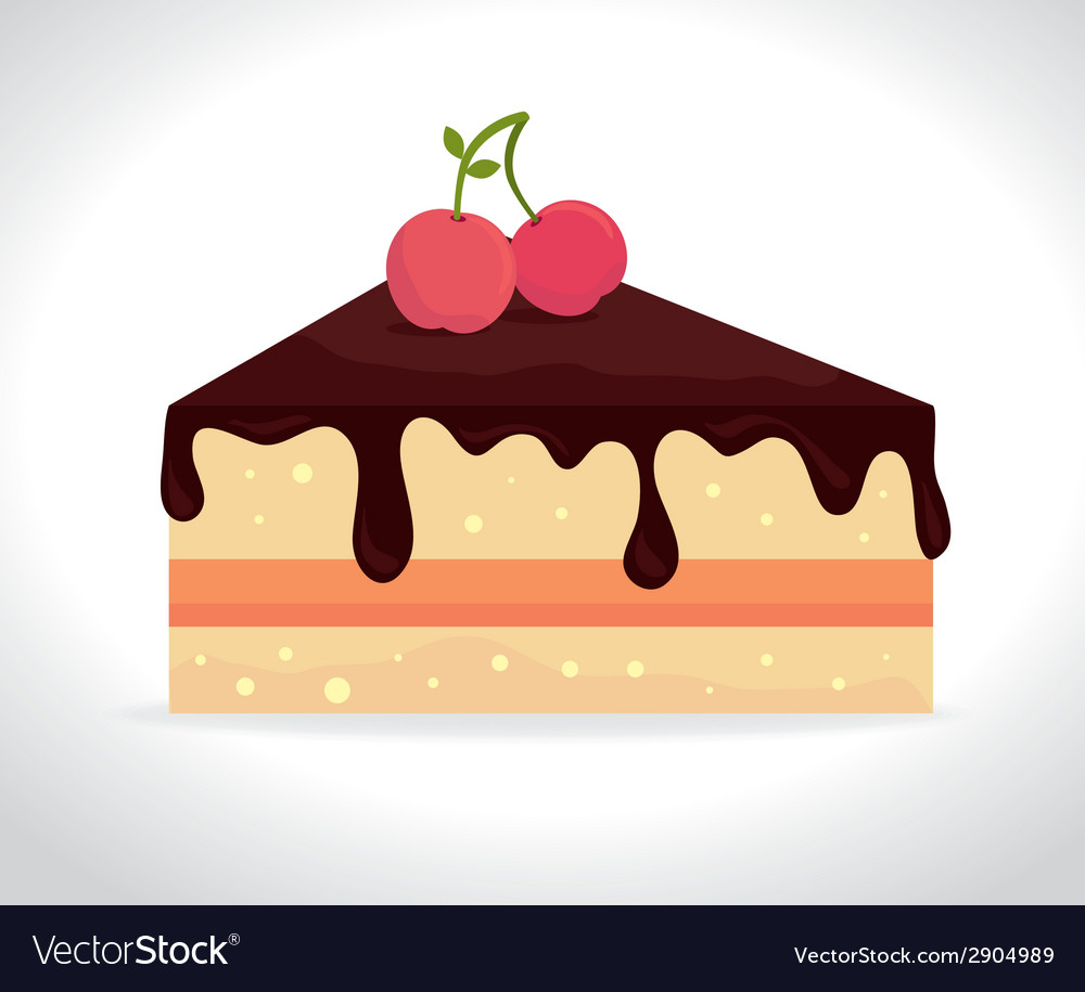 Dessert design over white background Royalty Free Vector