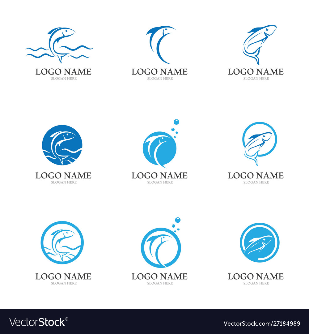 Fish logo template