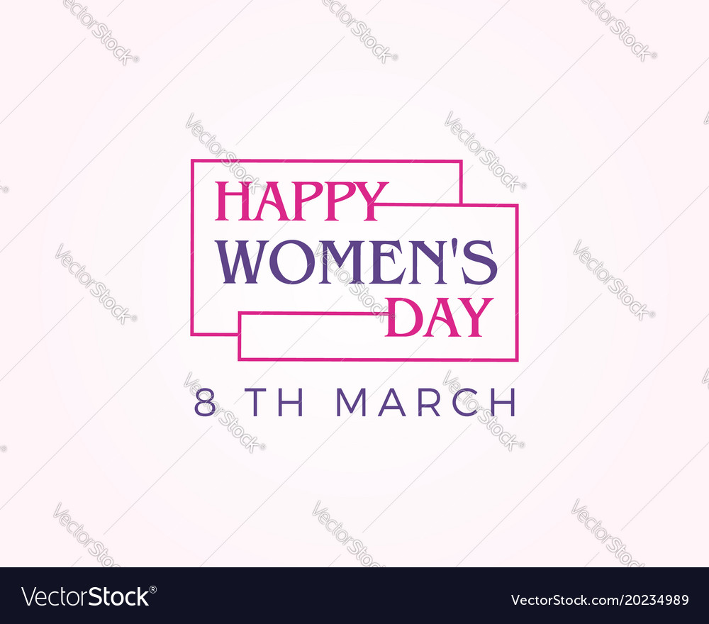 Happy Womens Day Banner Design Royalty Free Vector Image