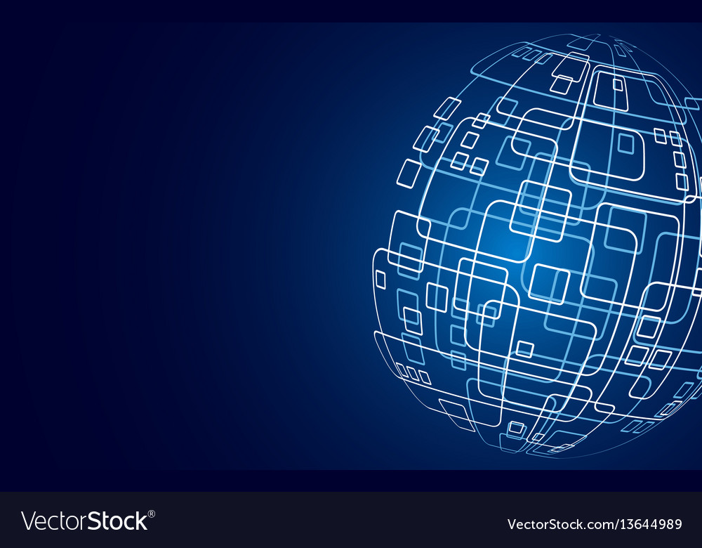 Moderne Technologie Konzept Hintergrund global