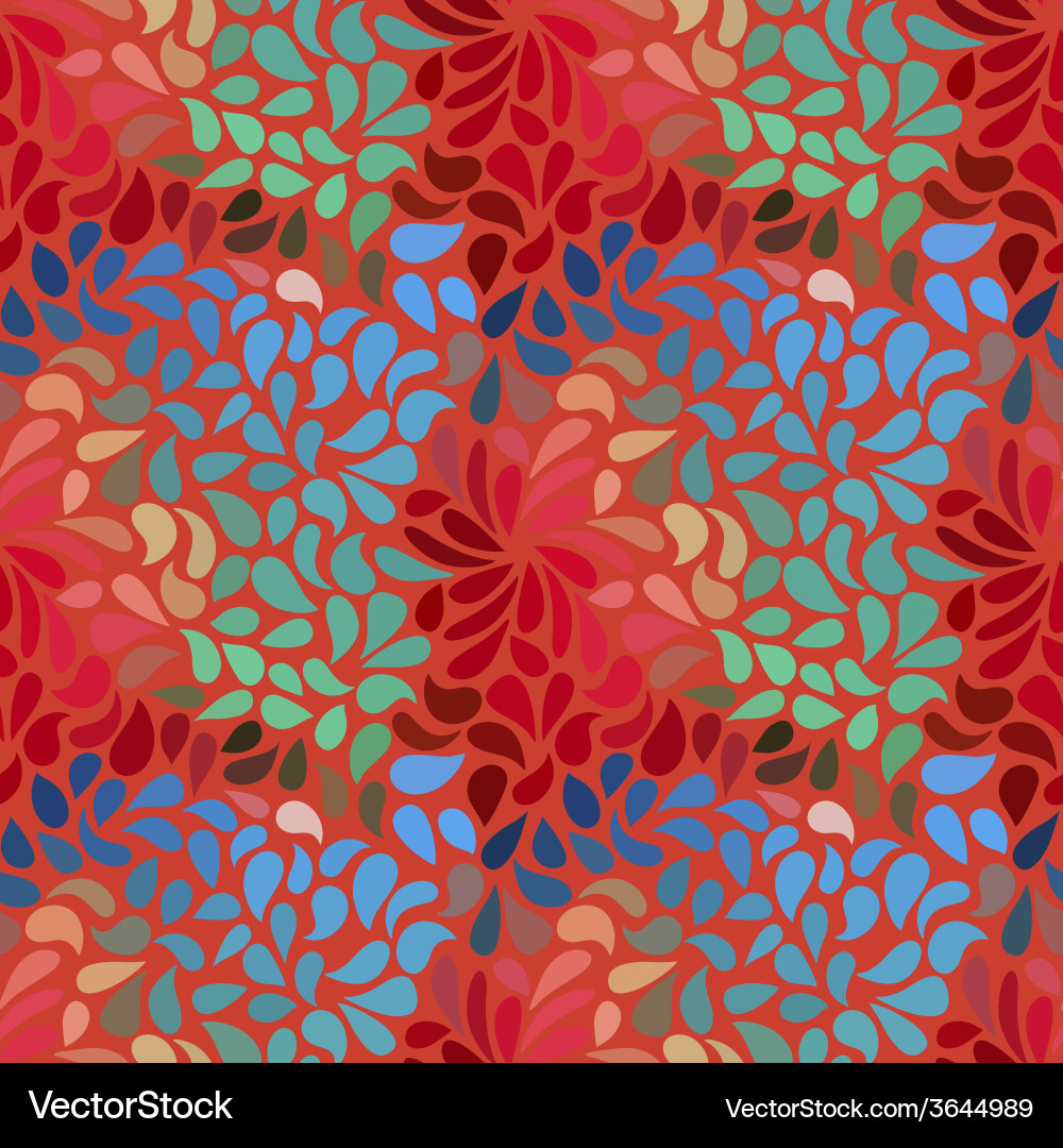 Seamless abstract floral pattern Royalty Free Vector Image
