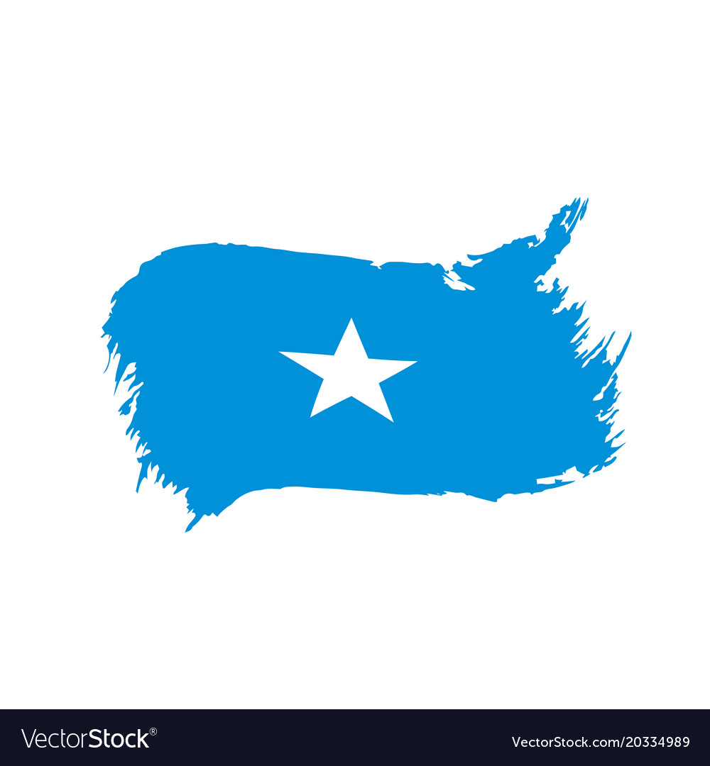 Somalia flag Royalty Free Vector Image - VectorStock