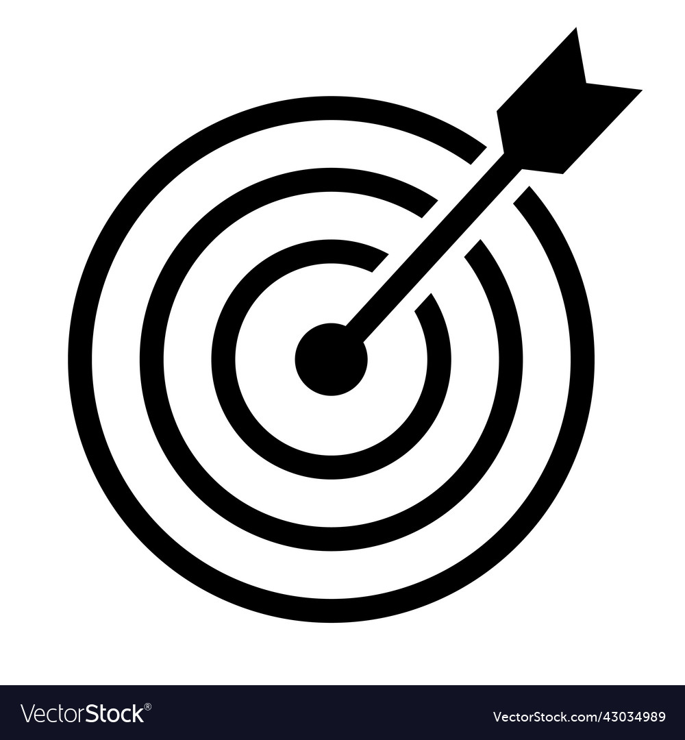 Target icon Royalty Free Vector Image - VectorStock