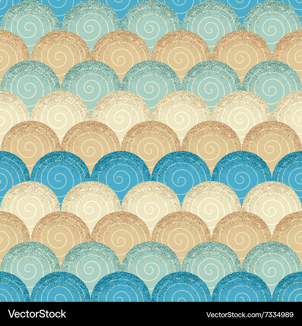 Wave seamless pattern Royalty Free Vector Image