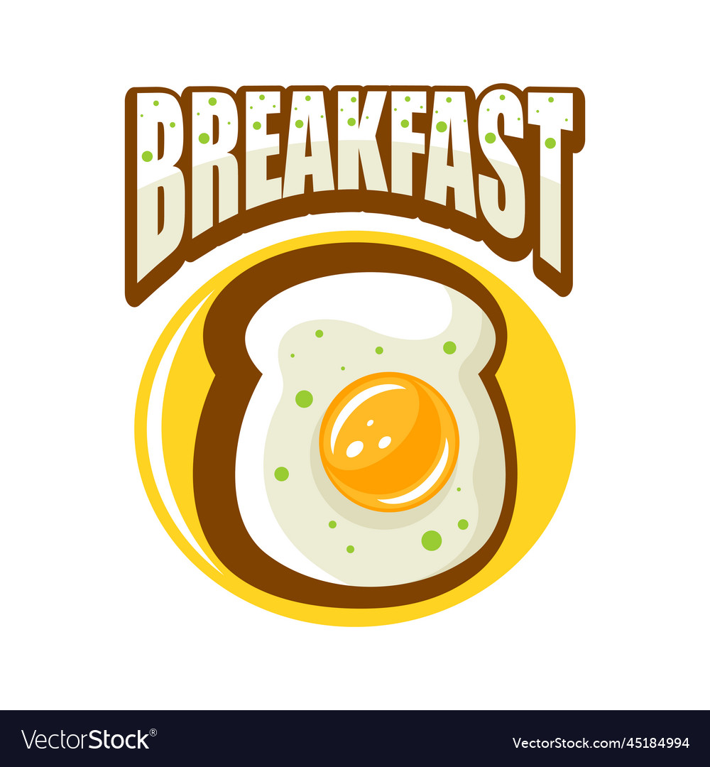 Modern and creative scrambled toast logo