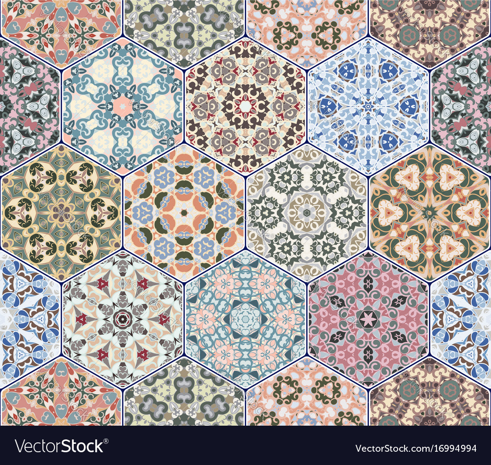 Set of hexagonal patterns