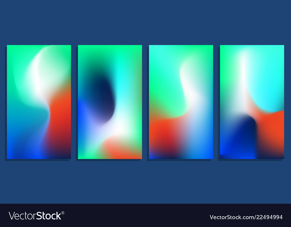 Vivid blurred holographic gradient backgrounds