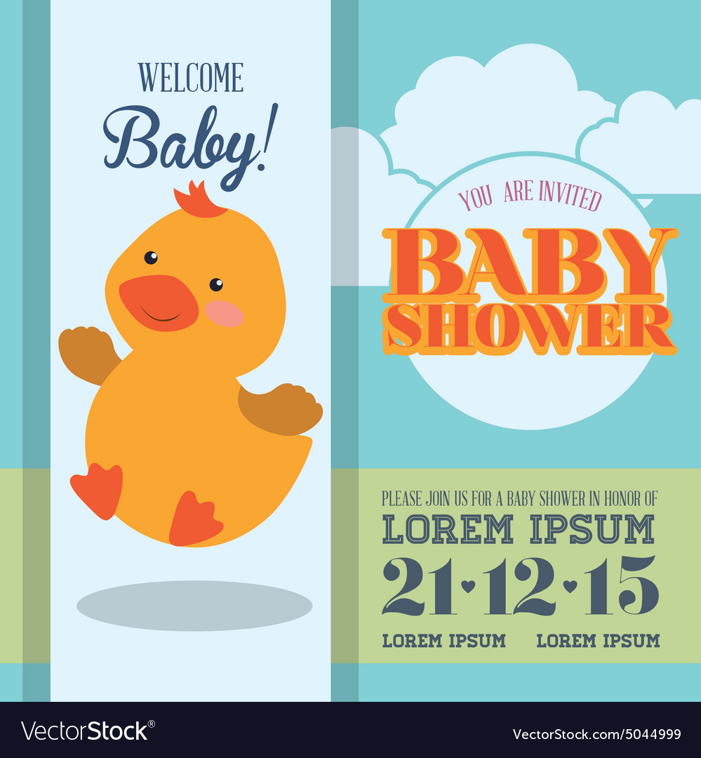 Baby shower card design