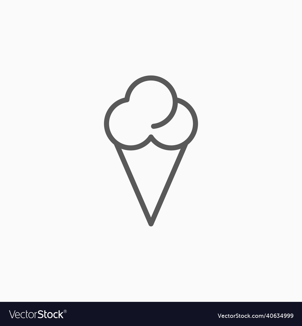 Ice-cream icon Royalty Free Vector Image - VectorStock