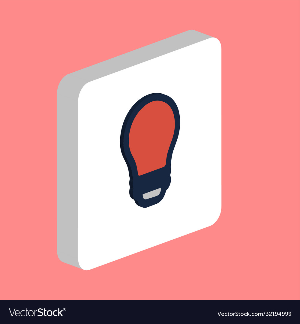 Led bulb lamp simple icon symbol design template