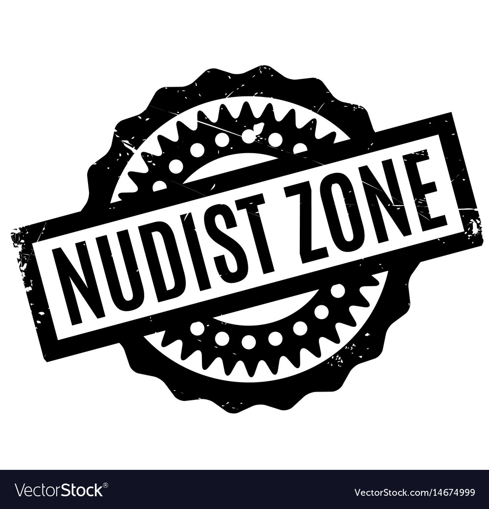 Nudist zone rubber stamp Royalty Free Vector Image