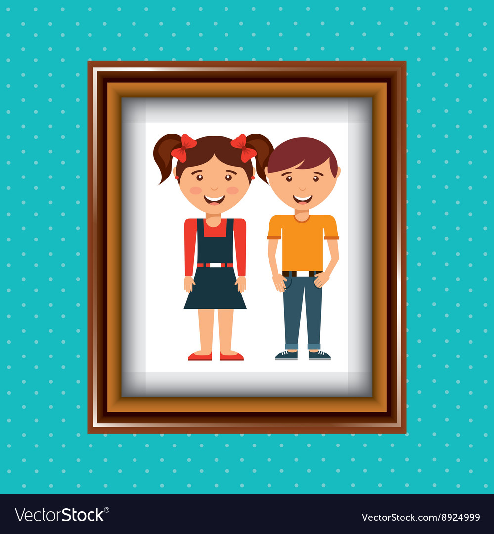 Parent picture design Royalty Free Vector Image