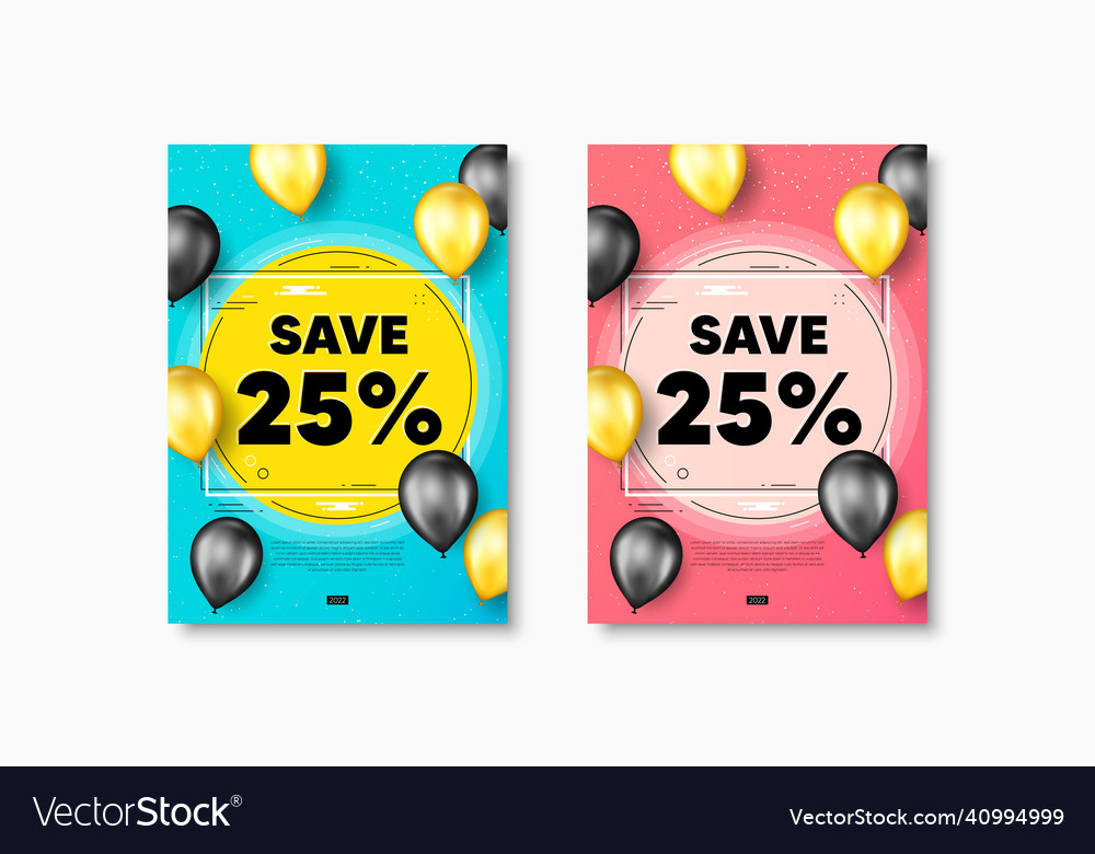 Save 25 percent off sale discount offer price Vector Image