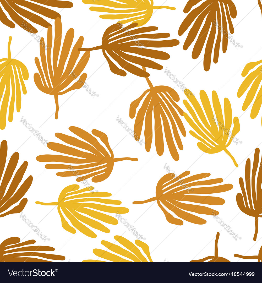 Simple organic shape seamless pattern tropical