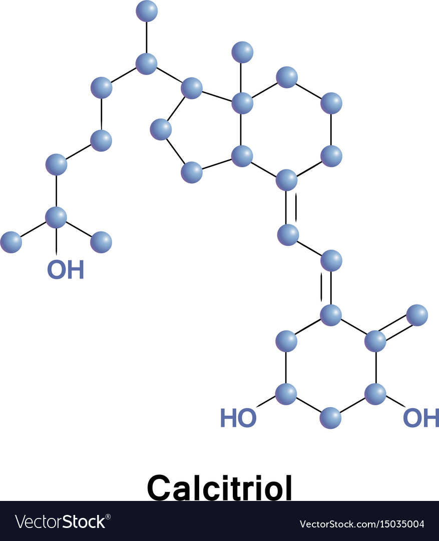 calcitriol-dihydroxyvitamin-d3-royalty-free-vector-image