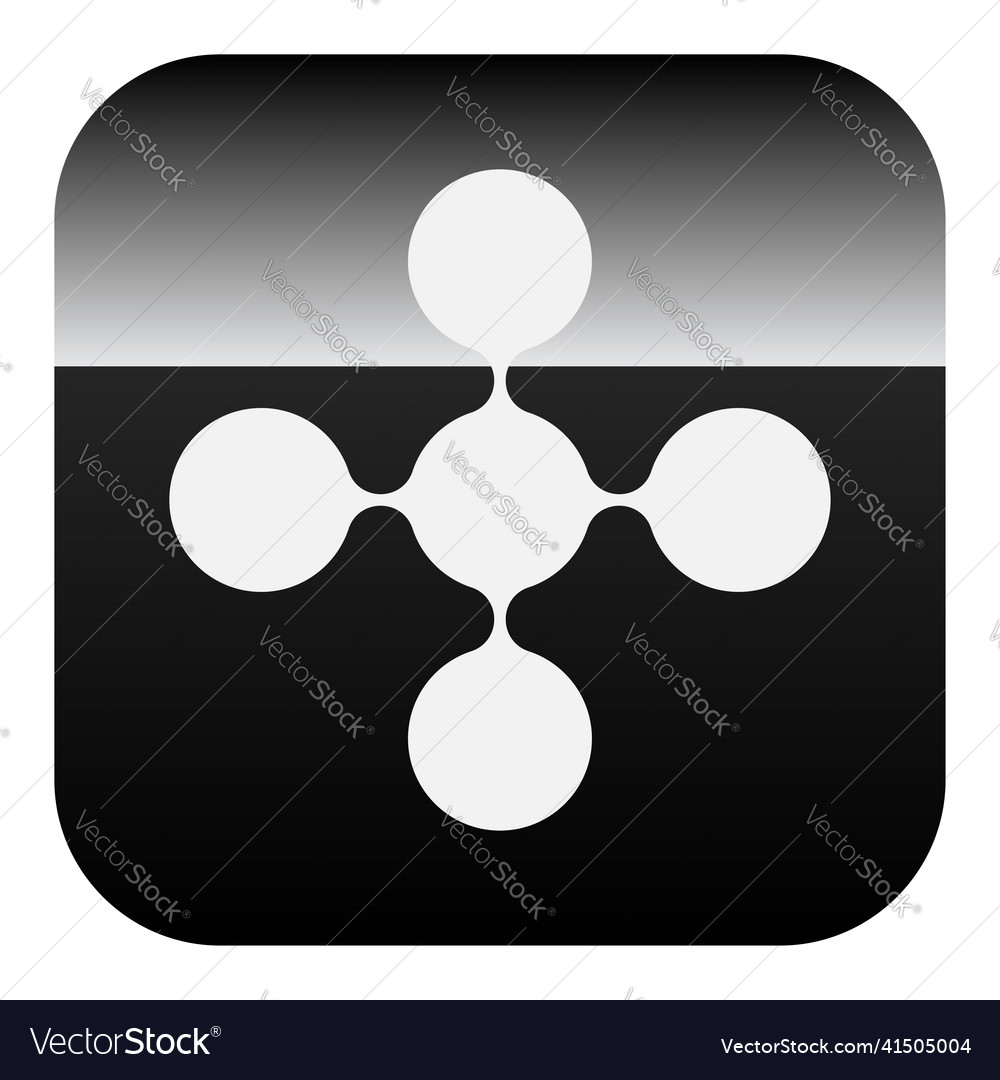 Connected circles nodes as technology tech vector image Connected circles nodes as technology tech