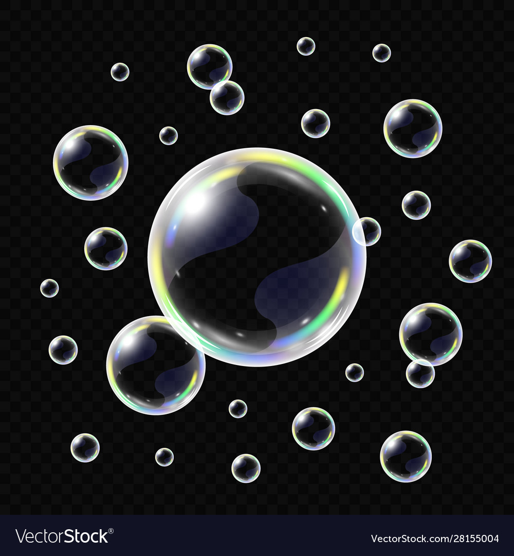 Bubble PNG. Collection of realistic soap bubbles. Bubbles are