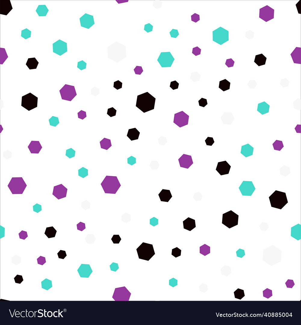 Seamless pattern with colorful hexagons vector image Seamless pattern with colorful hexagons