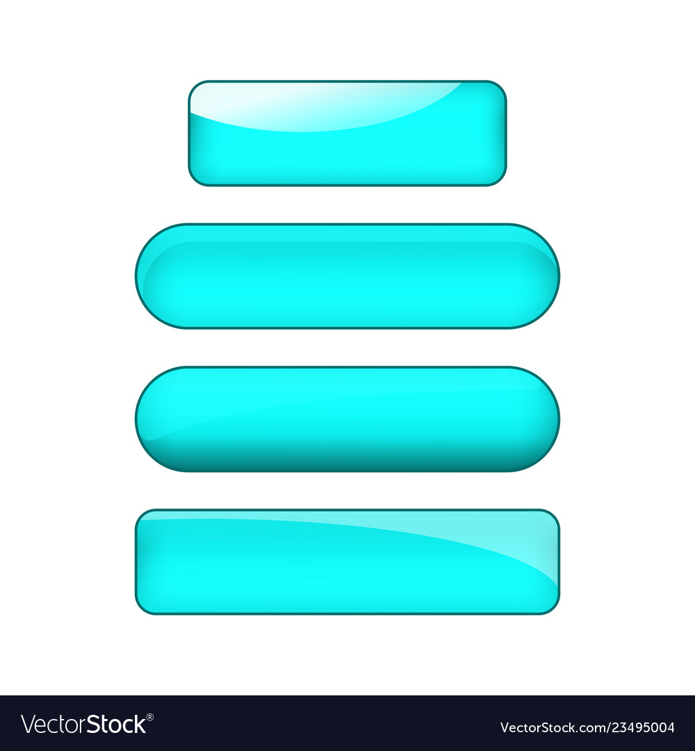 Web buttons set vector image Web buttons set