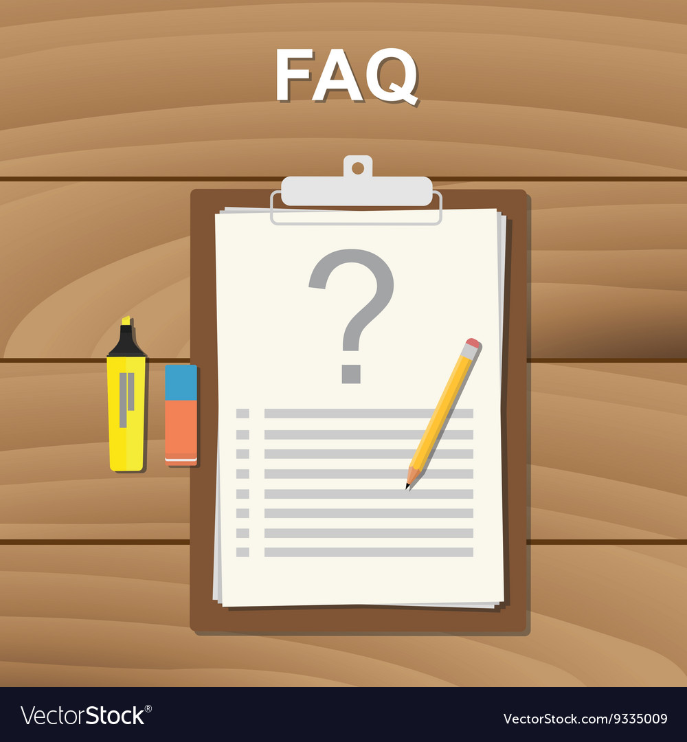 Faq frequently aksed question checklist note