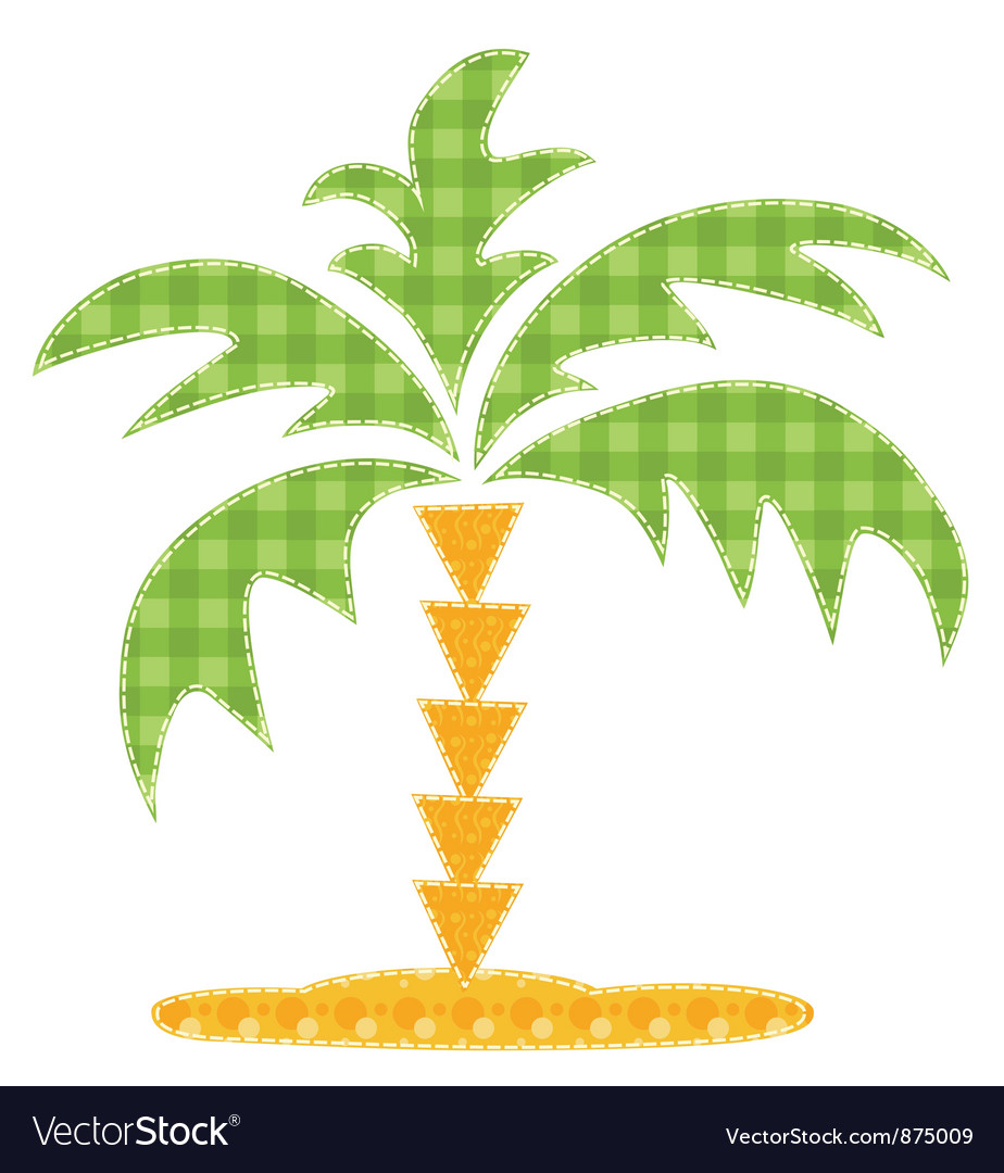 Patchwork palm tree
